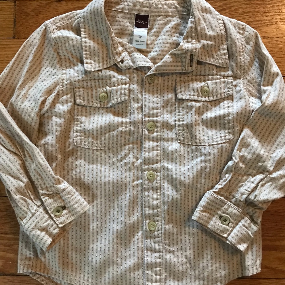 Tea Collection Size 4T Boys Button Down Shirt